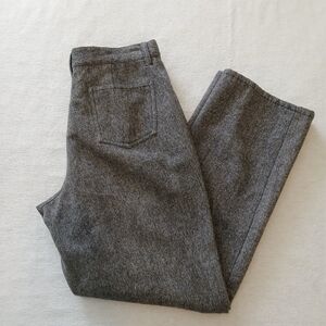 VTG Fashion Bug Size 10 Women's wool blend heather gray trouser pants